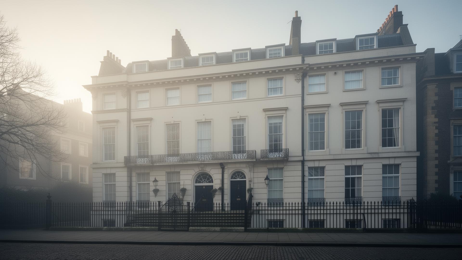 Georgian townhouse facade